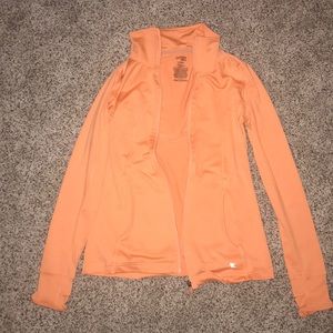Orange Danskin now zip up